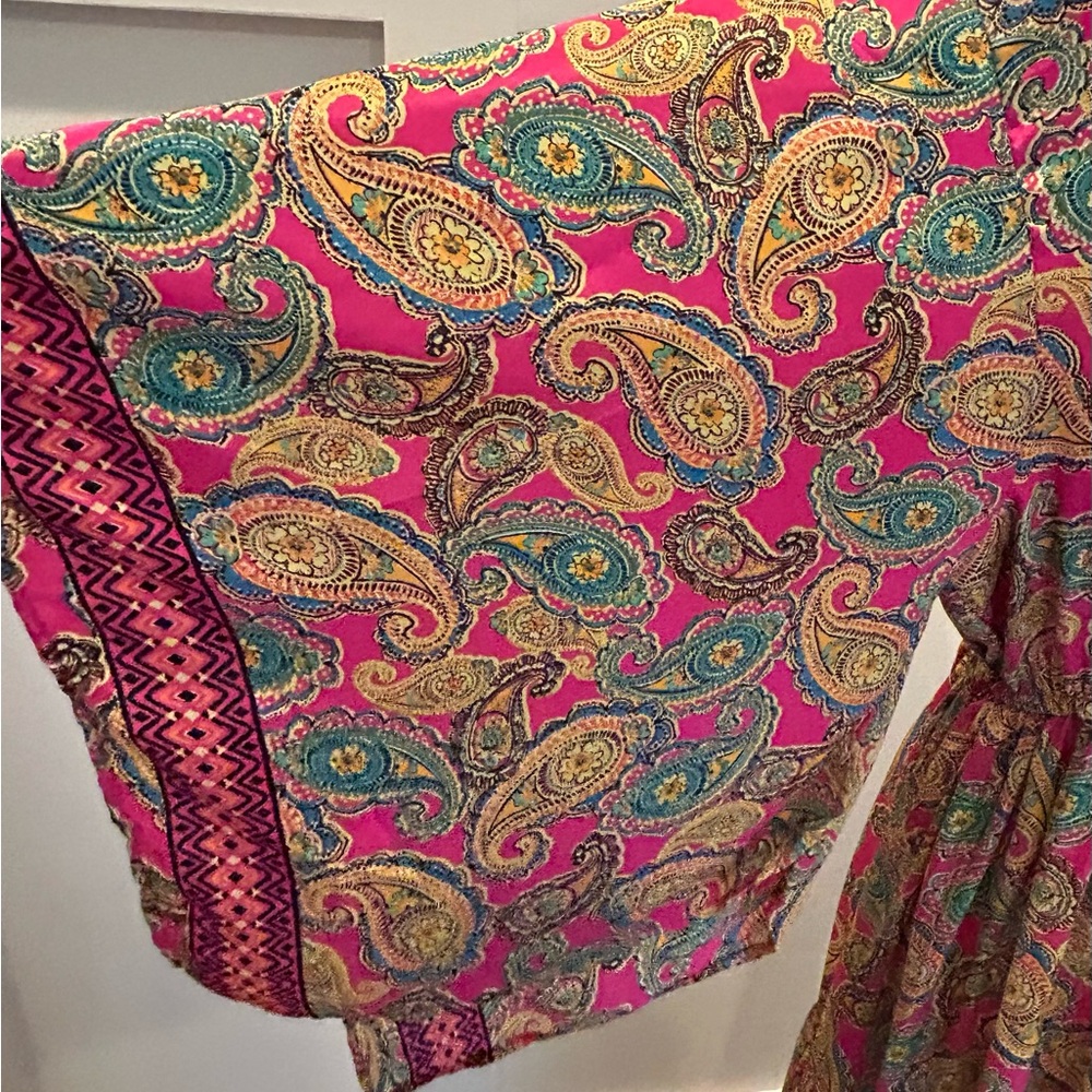 Boho Long Flutter Sleeve Maxi Dress - Picture 3 of 6